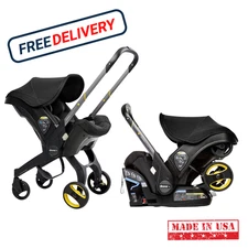 LEEZADA Car Seat & Stroller, Nitro Black - All-in-One Travel System