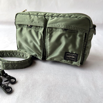 #ad #ad PORTER Tanker 2Way Tote Shoulder Bag Sage Green Nylon Yoshida Japan Rare Used $239.99