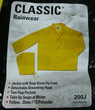 River City Garments 200JX3 Classic Rain Jacket, 3X-Large, Yellow - NEW Surplus!