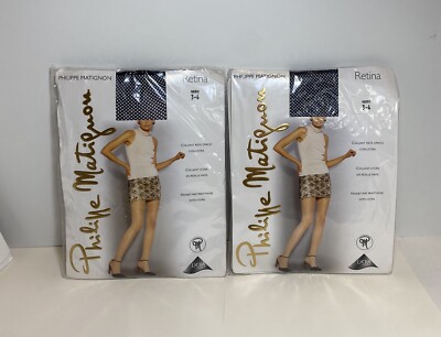 Philippe Matignon FISHNET MAT PANYHOSE Nero Black Matte 3 - 4 Retina