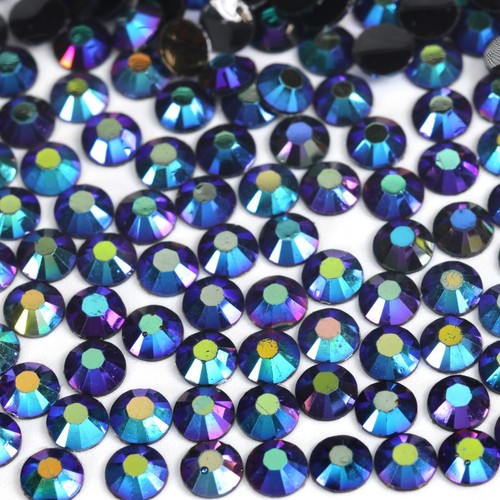 2 - 6mm Crystal Flat Back AB Iridescent Rhinestones Nail Art Festival Face Gems - Picture 20 of 51