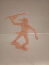 Marx Indian With Spear 6 Inch Figure MCMLXIV Plastic