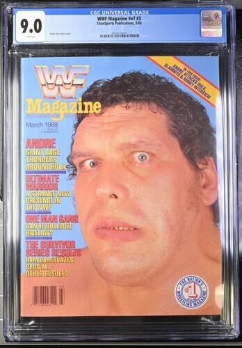 Andre The Giant March 1988 WWF Magazine CGC 9.0