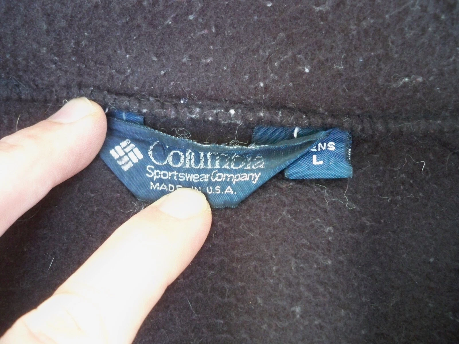 columbia vintage 90s fleece full zip neon jacket