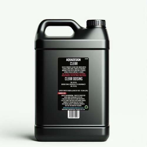 Aqua Design CLEAR Aquarium Water Clarifier 5000ml - Crystal Clear Treats 25,000L - Picture 2 of 3