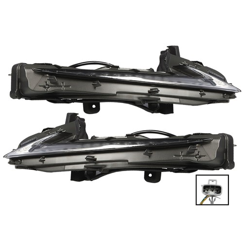 2PCS LH & RH Daytime Running Light Lamp For 2014-2016 Lexus IS200t IS250 IS300 - Picture 5 of 11