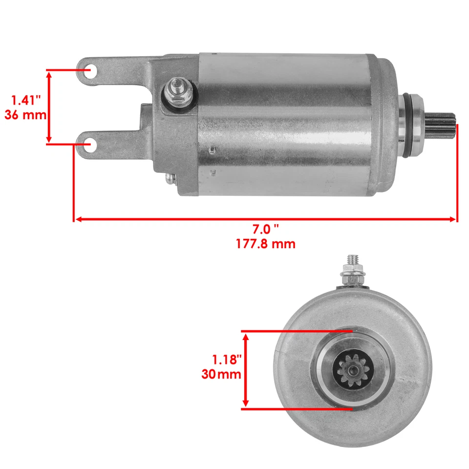 Starter for Honda Atv ATC250ES Big Red ATC250SX 250 ATC250 1985 1986 - Image 2 of 4