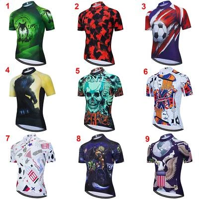 Radsport Trikot Herren MTB Rennrad Trikot Radtrikot Fahrrad Shirt Kurzarm - Bild 1 von 4