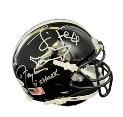 Jamie Foxx & Lawrence Taylor Signed Any Given Sunday Sharks Mini