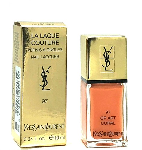 YSL LACA de la laca de uñas Couture 97 Op Art Coral Nuevo en Caja | eBay