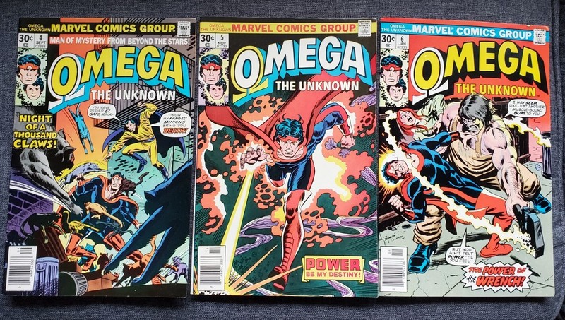 Omega The Unknown Vol. 1 # 4, 5 and 6