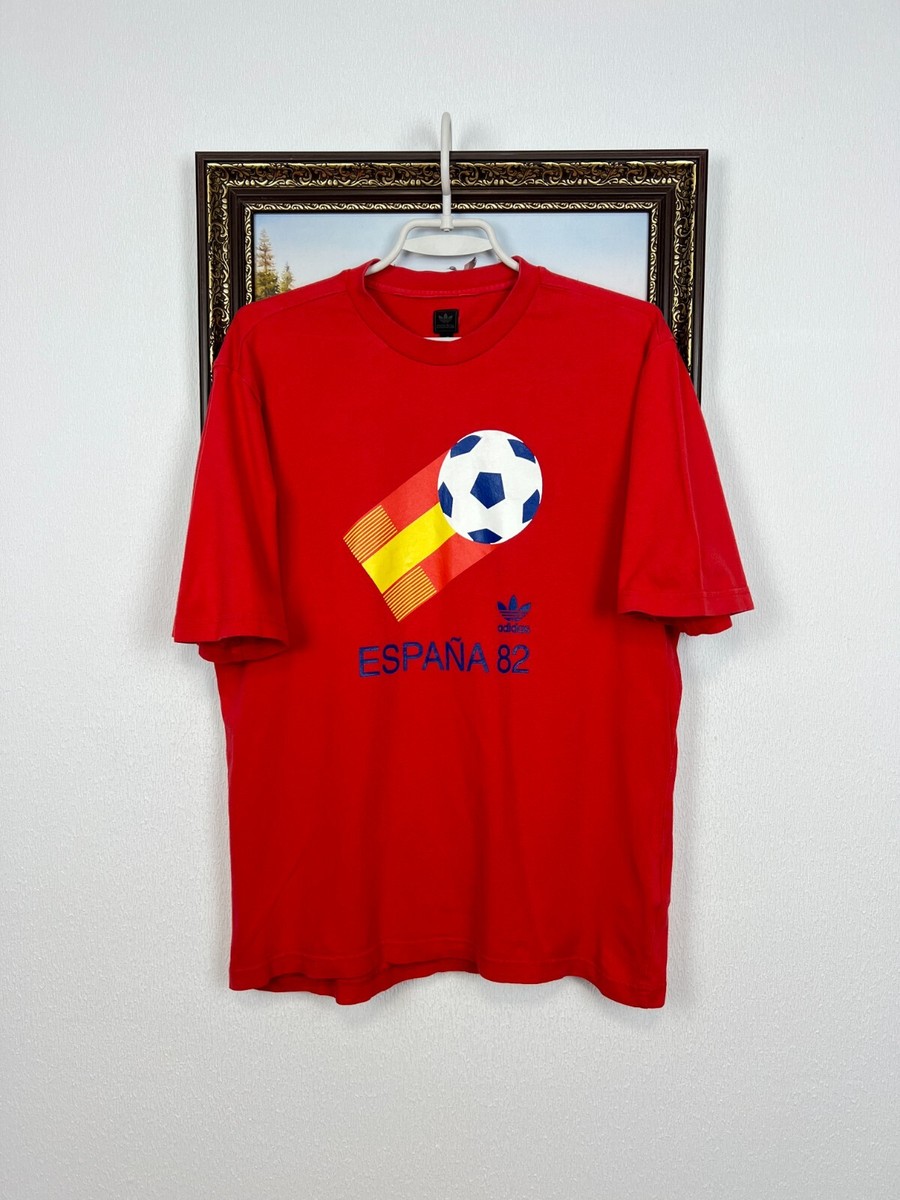 Vintage Adidas Originals Spain World Cup Football Shirt Soccer