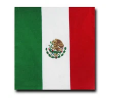 Lot Of 12 100% Cotton MEXICO.FLAG Print Bandanas Head Wrap Wristband Wholesale