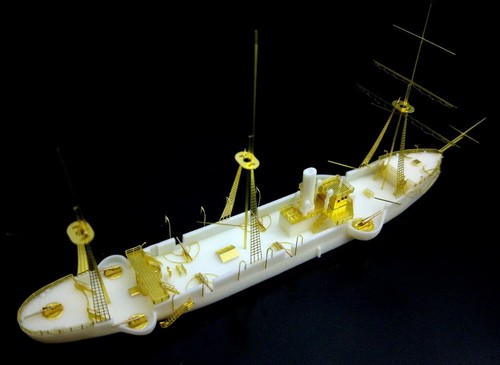 PE Resin Bausatz 1/700 Imperial Chinese Navy Cruiser Kai Chi WM03121 - Bild 4 von 4