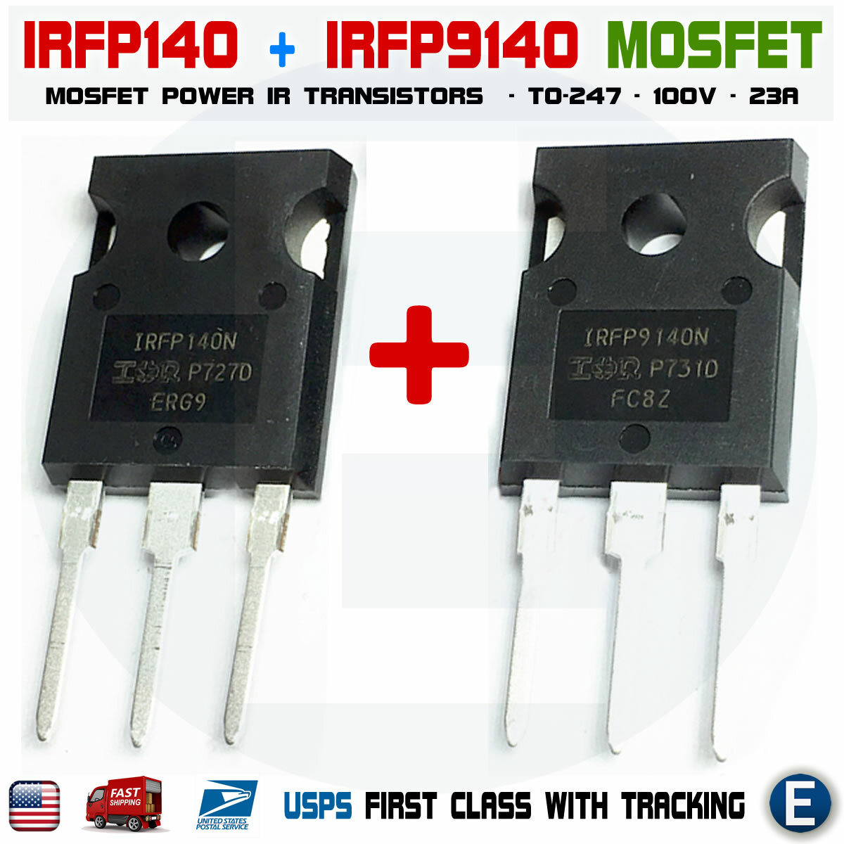 1 Pair IRFP9140N + IRFP140N IR Power Mosfet Transistors TO247 USA eBay
