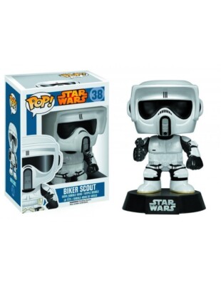 FUNKO POP STAR WARS BIKER SCOUT 38 VINYL FIGURE NEW! | eBay