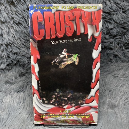 Crusty 4 God Bless the Freaks VHS 1998 Motorcycle Dirt Bike Motocross Supercross - Picture 2 of 8