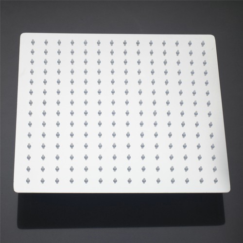 8" LED Badezimmer Dusche Wasserhahn Set Regen Quadratischer Kopf Handgehalten Spary Mixer Wasserhahn - Bild 4 von 11