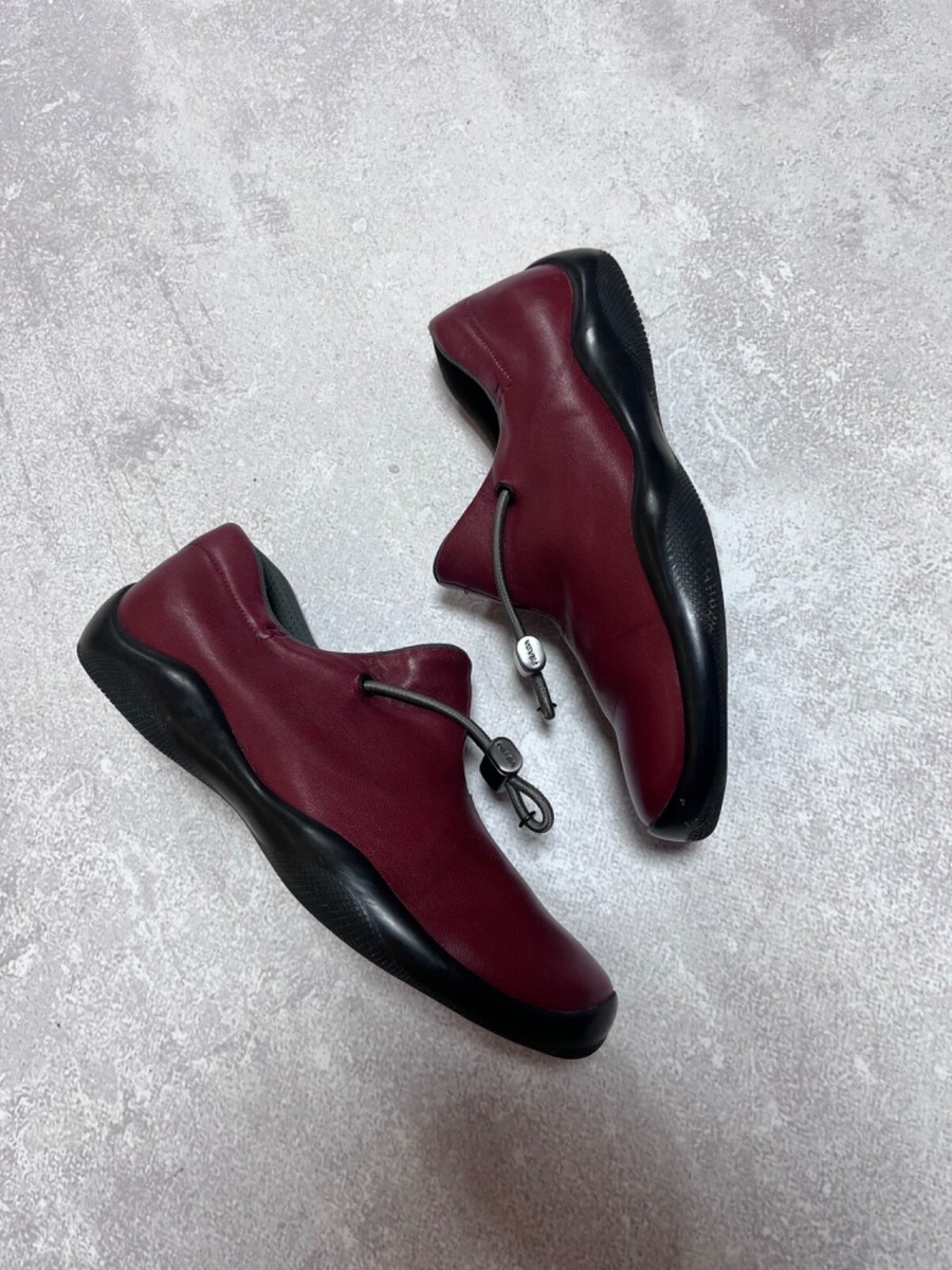 Archive PRADA Vintage Slip On Sneakers Leather Loafers