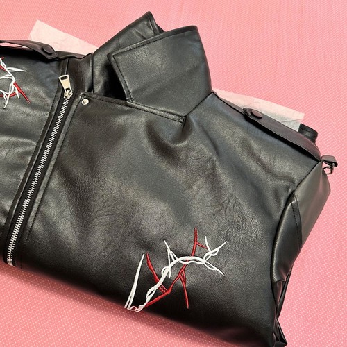 Love and Deepspace Qin Che PU Coat Cosplay Unisex Sylus Clothing Biker Jackets  - Picture 7 of 10