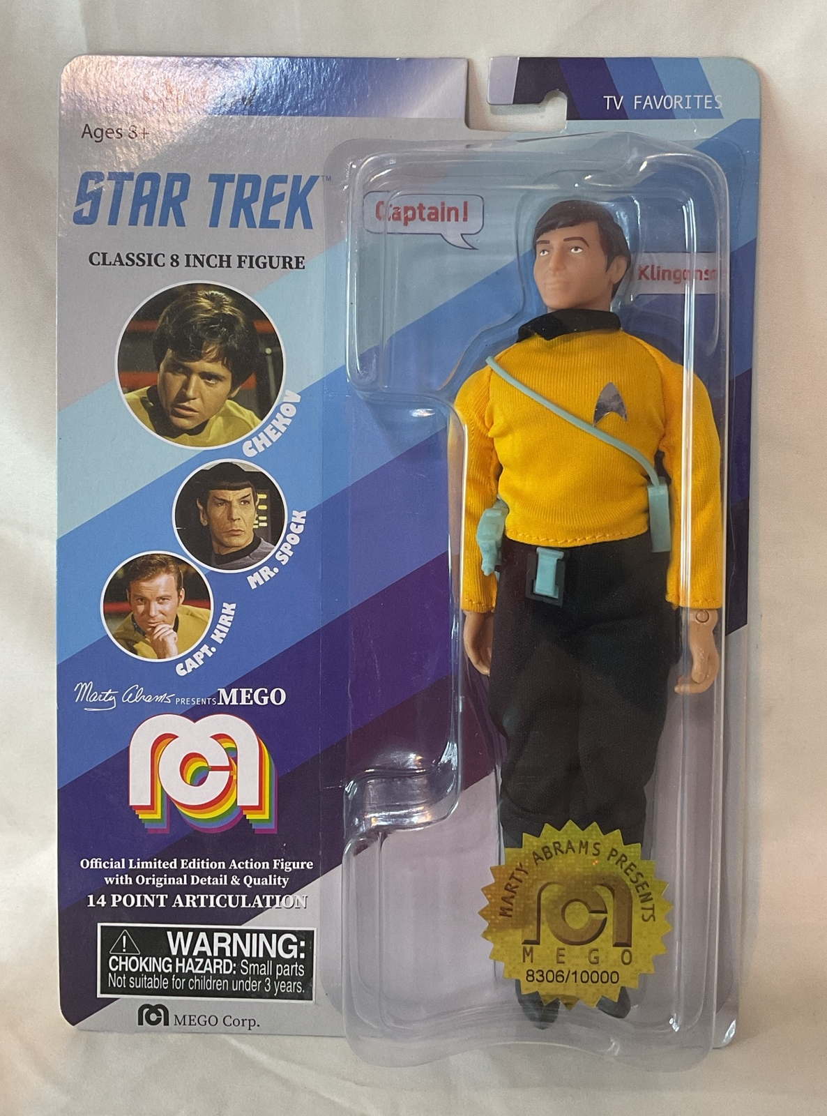 Figurine Classique 8" Mego Klingon Kang - Star Trek - Édition 2018