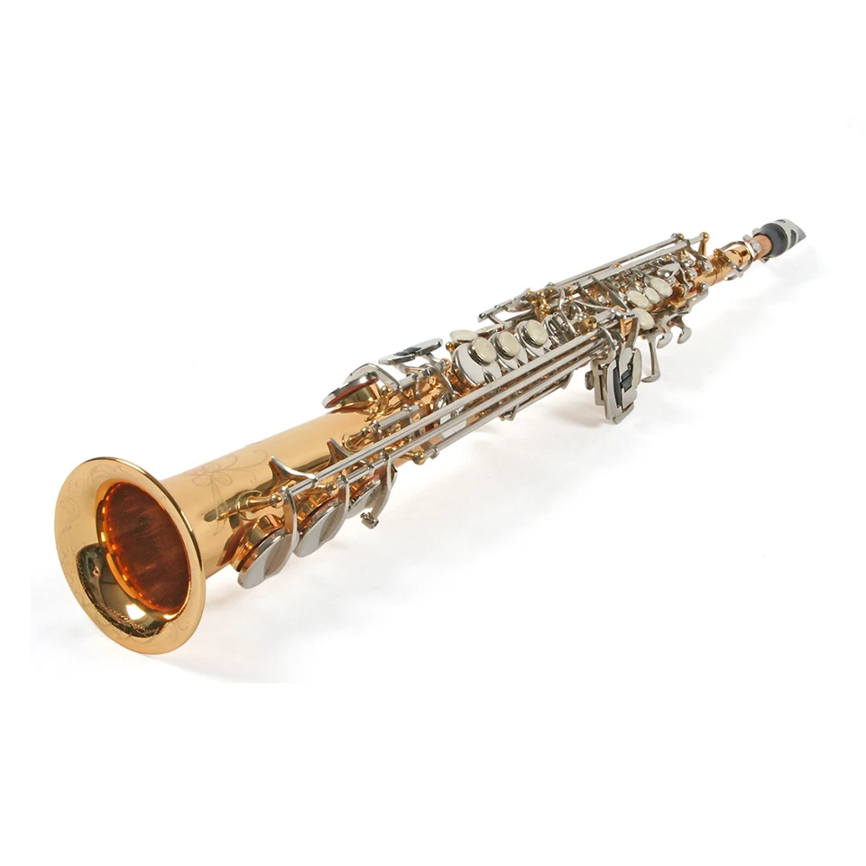 Sassofono Soprano Dritto Saxello Sax Sib Fa# Karl Glaser Custodia Accessori