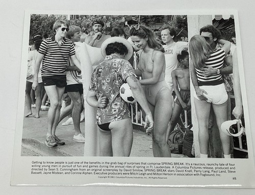 Vntg Hollywood Movie Spring Break Promo Folder 1983 David Knell Perry Lang - Picture 9 of 15