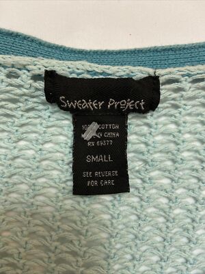 Sweater Project Open Knit High Low Sweater SzS Long Sleeve