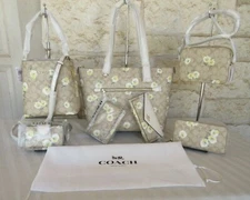 Coach Floral Daisy light Khaki Camera Bag + Wristlet SET or Wallet, Wristlet opt