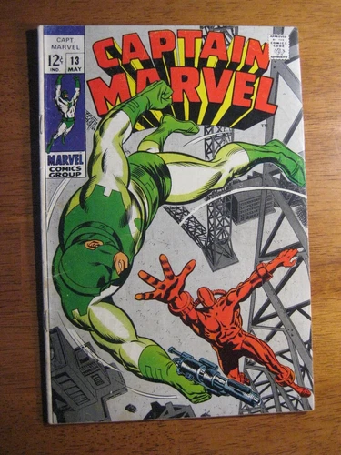 CAPTAIN MARVEL #13 (1969) **Very Bright & Colorful!** (VG+)