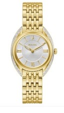 New Bulova Classic Real Diamond Stainless Ste...