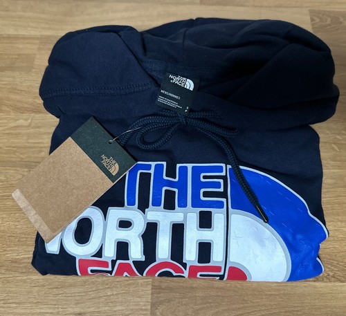 NWT-THE NORTH FACE MEN'S USA BOX PULLOVER HOODIE SWEATSHIRT SIZE S - NAVY - Picture 2 of 2