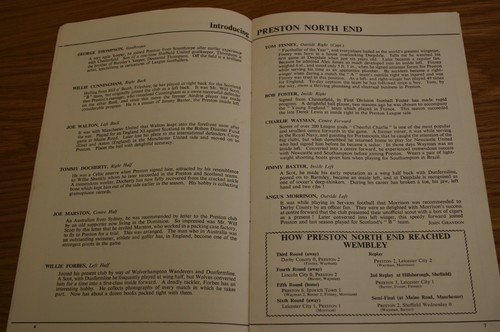 Preston North End v WBA 1954 FA Cup Final Programme and Ticket - Picture 7 of 11