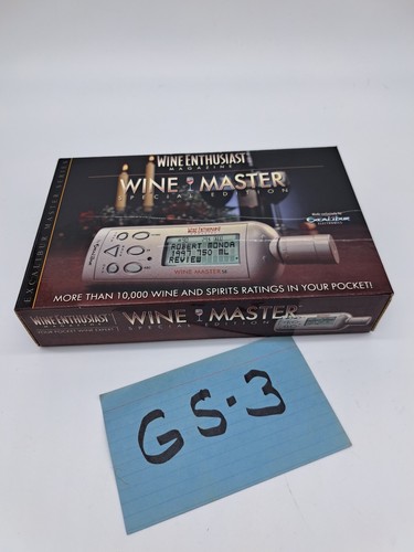 Excalibur Wine Master Special Ed. Electronic Pocket Wine Guide New 10,000+Wines - Picture 5 of 5