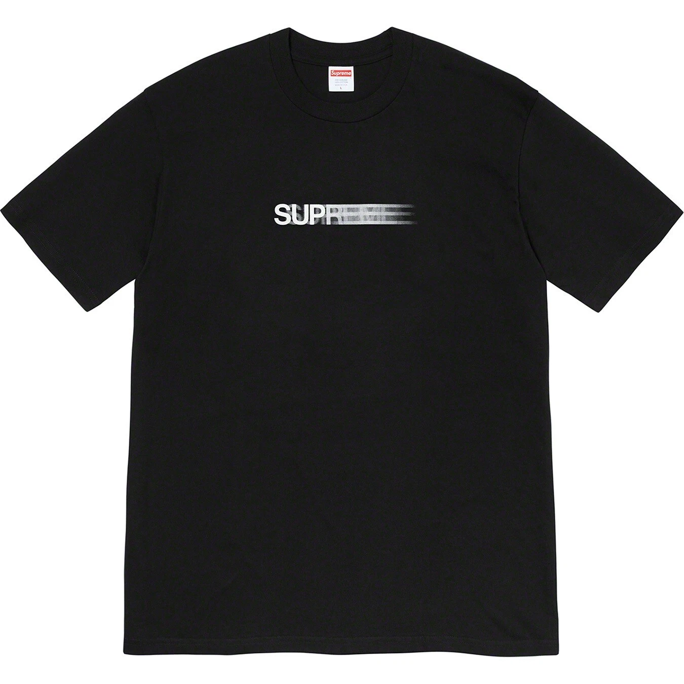 Tee shirt Supreme MOTION LOGO taille Medium M en noir 2020 SS20 semaine 18