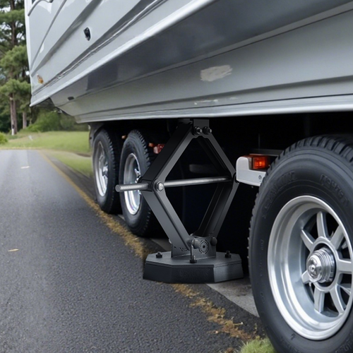 Heavy-Duty RV Leveling Pads - 5000 lbs Capacity | 4 Pcs Rubber Trailer Jack Pads - Picture 8 of 10