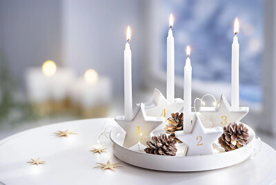 Advents-Set ''Stars'', 13tlg. Deko Weihnachtsdeko Advent Dekoration Wohnungsdeko