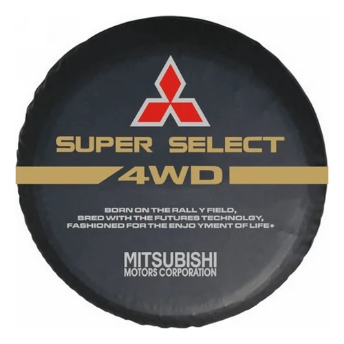 Mitsubishi 4WD Cars Spare Tyre Tire Wheel Soft Cover Bag Pouch Protector 28~29 M