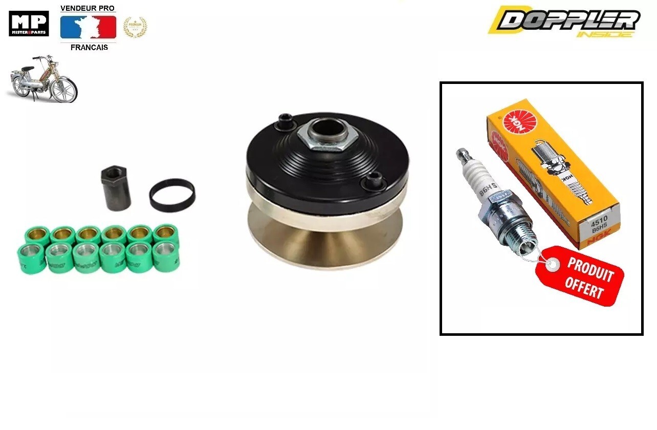 Variateur DOPPLER ER2 améliore l'accélération de votre Peugeot 103 Vogue MVL en aluminium CNC