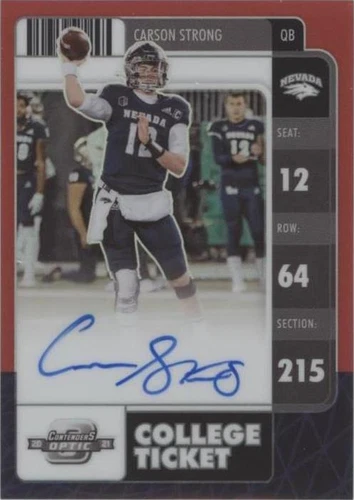 2022 Panini Chronicles Draft Picks Carson Strong #CO-CST