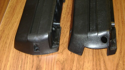 Arm Rest Bases Black Pair with Screws Front Lower Base 11.5" pad A F X B Body GM - Picture 4 of 5