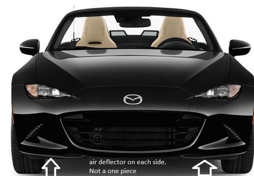 2016-2025 Mazda MX-5 Miata Front Mask Bra without front air dam 00008GD12A - Picture 2 of 2