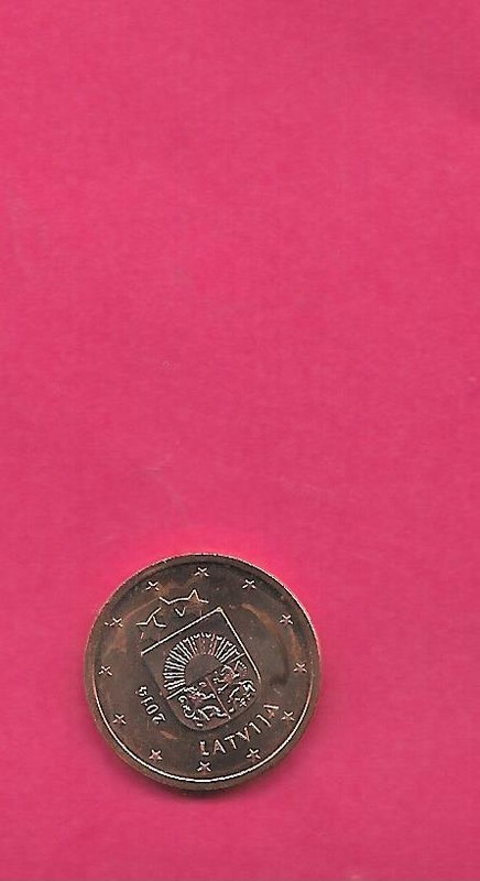 LATVIA KM151 2014  UNC-UNCIRCULATED  MODERN 2 EURO CENT COIN