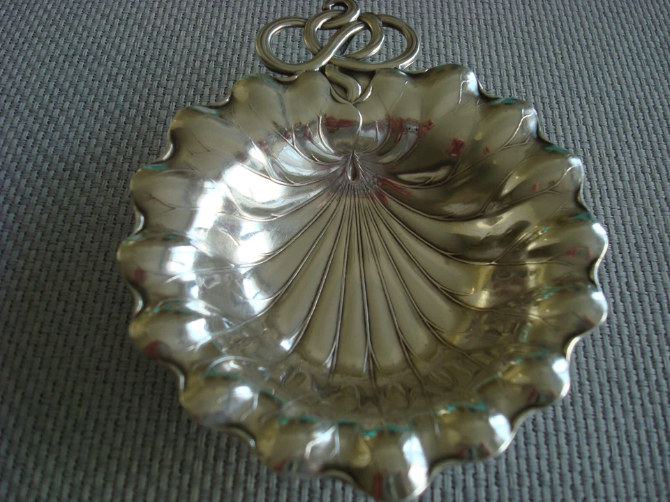 GORHAM PLATA ESTERLINA ~ 1 PLATO DE CARAMELO DE NUEZ / TARJETERO ~ LILY POND ~ ¡EXCELENTE!! Foto 2 de 4