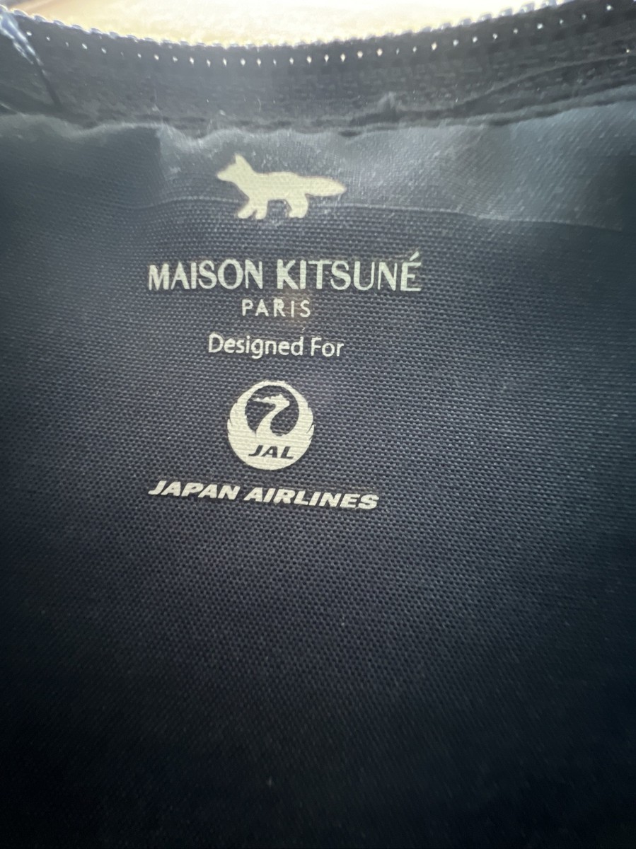MAISON KITSUNE JAPAN AIRLINES Business Class Cosmetic Pouch Fabric