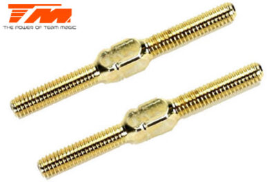 Team Magic No. TM16133GD Spurstangen - Gold - 3x 30mm (2 Stk.)