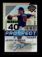 2024 Panini Prospect Edition Jaxon Wiggins #17 Prospect Ticket Auto Purple /125