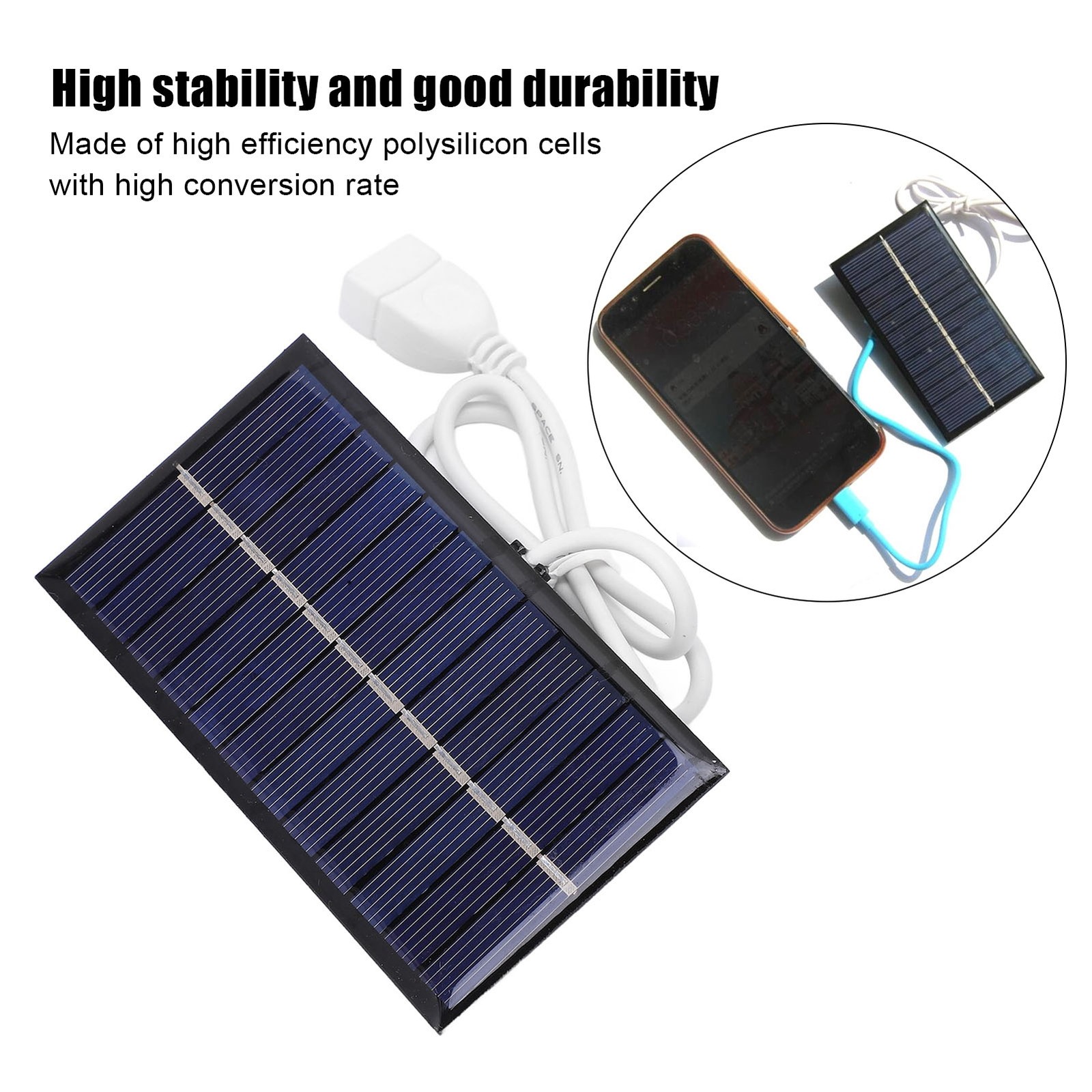 DIY Solar Panel Module High Output Efficiency 1W 6V Solar Charger Panel For BJ