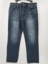 No Boundaries Jeans Mens 38x32 Blue Denim Straight 100 Cotton Dark