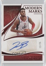 2019-20 Panini Immaculate Modern Marks Red 12/25 Troy Brown Jr #MM-TBJ Auto 6fs